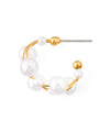 pearl hoop earrings