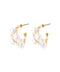 pearl hoop earrings