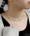 Wave Metal Pipe Necklace