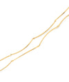 Wave double necklace