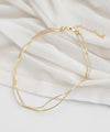 Wave double necklace