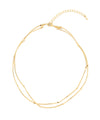 Wave double necklace