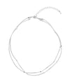Wave double necklace