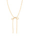 Ribbon Glitter Chain Necklace