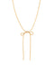 Ribbon Glitter Chain Necklace