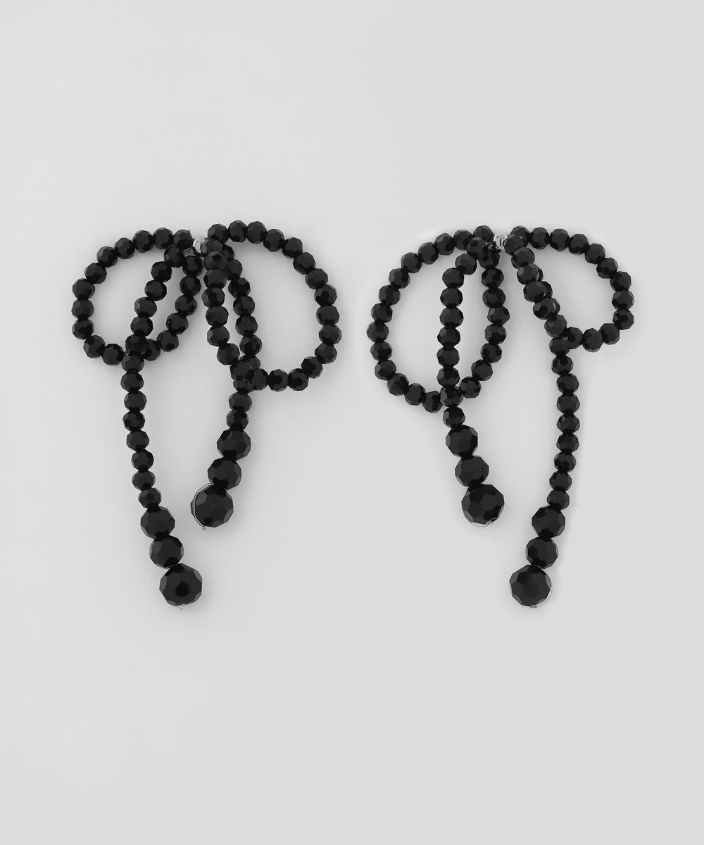 mimi33】ビーズリボンピアス[Ownideal]｜アネモネ・シエナロゼ