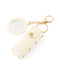 Lipstick case keychain with mirror