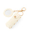 Lipstick case keychain with mirror
