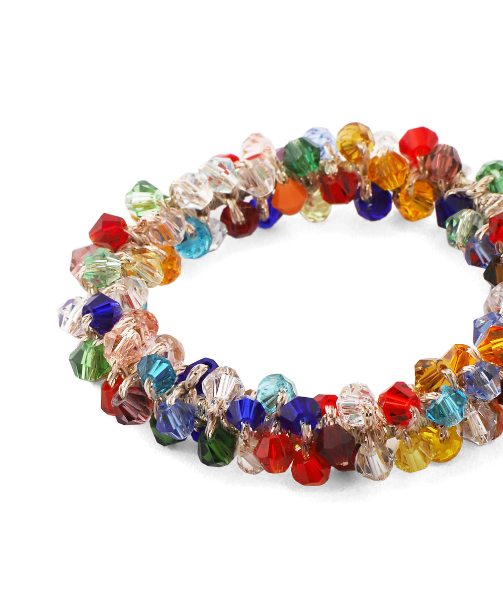 ANEMONE】マルチカラービーズシュシュ｜アネモネ・シエナロゼ