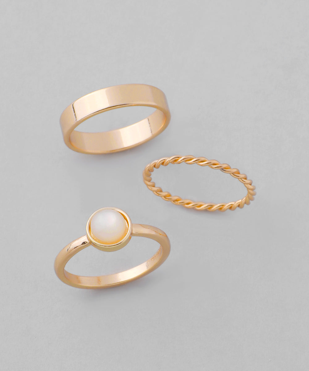 14K デザインリング ストーン3個付き ANEMONE】ストーンデザインリング[3本セット]｜SANPO ONLINE(サンポー