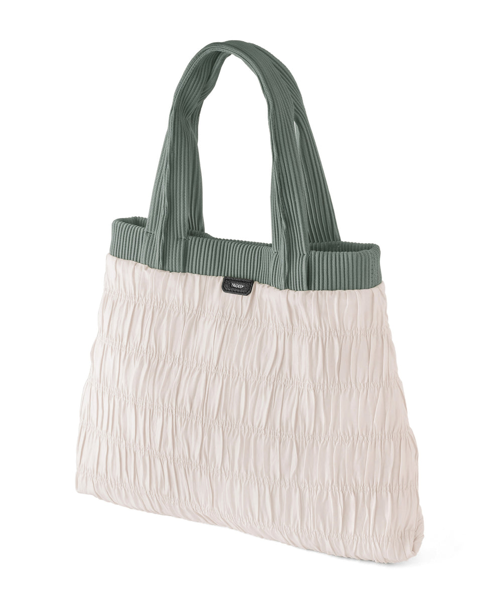 ANEMONE】【Trideep】バイカラーギャザートートバッグ｜アネモネ