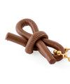 Leather-like ribbon charm