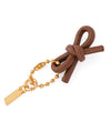 Leather-like ribbon charm