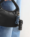 Leather-like ribbon charm