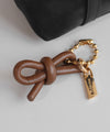 Leather-like ribbon charm