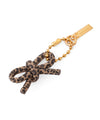 Leather-like ribbon charm