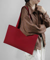 Wide knit tote bag