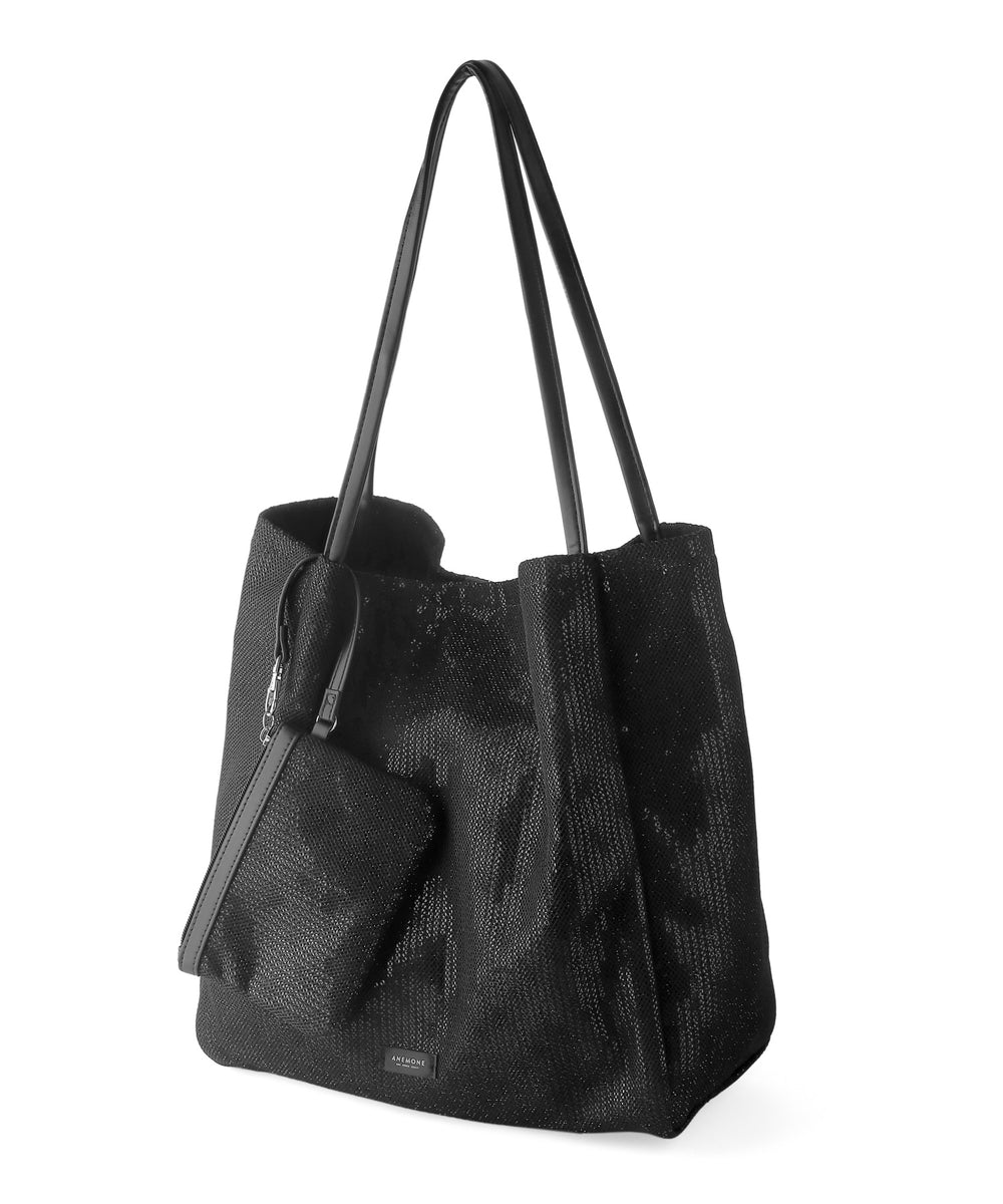未使用　シナコバ　メッシュトートバッグ　大 IN.ZUのアシンメトリー メッシュ 軽量 トートバッグ cocco bag | 送料