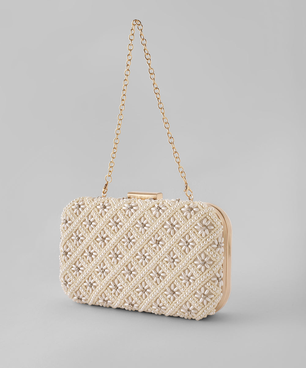 ANEMONE】フラワービーズ刺しゅう3WAYパーティーバッグ[バンケット