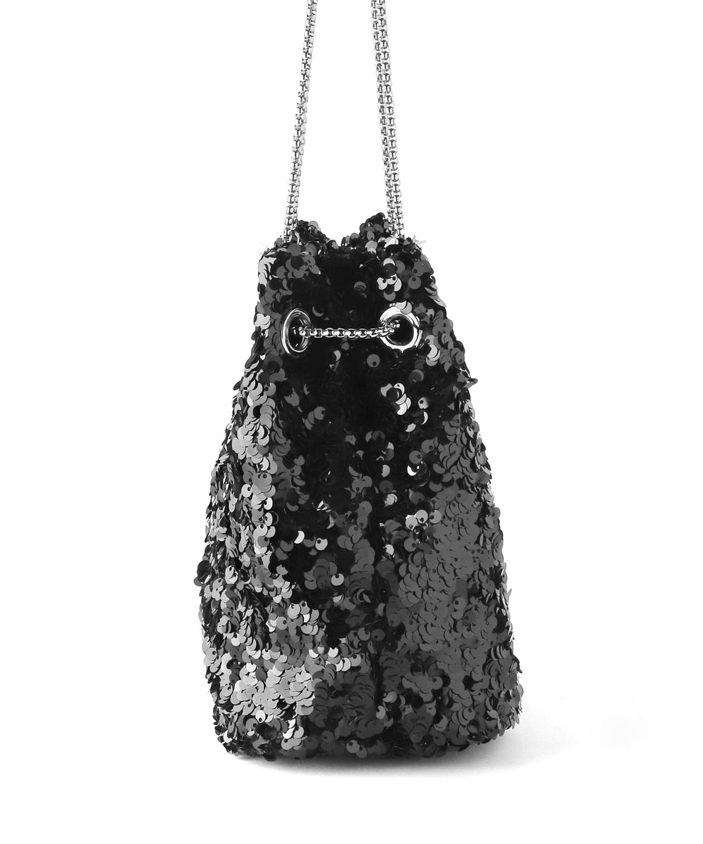 ANEMONE】スパンコール巾着バッグ｜アネモネ・シエナロゼ・ミミサン