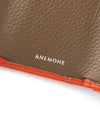 Tri-fold leather mini wallet