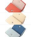 Tri-fold leather mini wallet