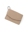 Tri-fold leather mini wallet