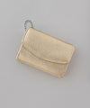 Tri-fold leather mini wallet