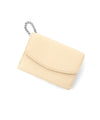 Tri-fold leather mini wallet