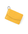 Tri-fold leather mini wallet