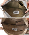 Leather 2-way tote bag