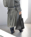 Leather 2-way tote bag
