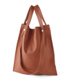 Leather 2-way tote bag