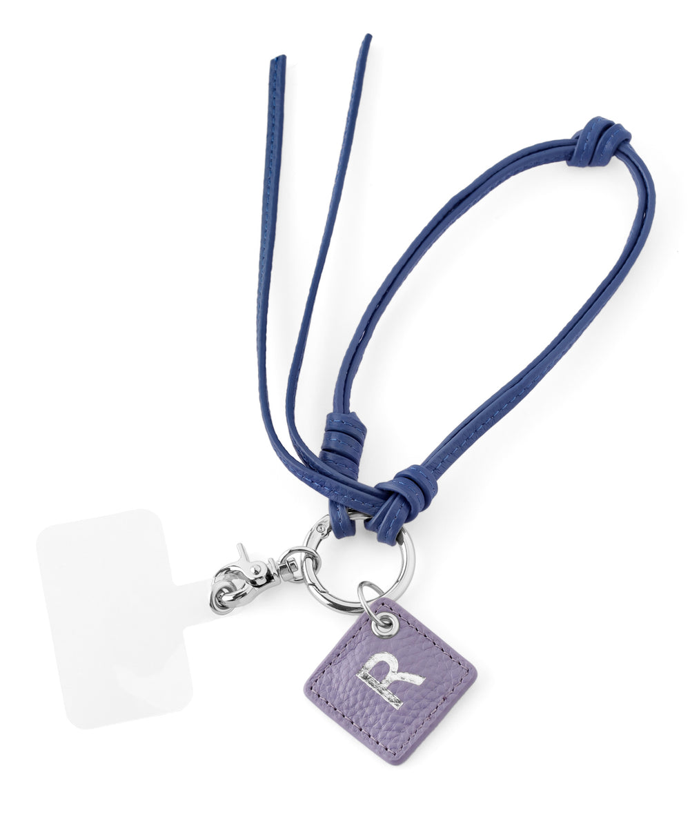 アクセサリー anemone ANEMONE】カラーレザーイニシャルストラップ｜アネモネ・シエナロゼ