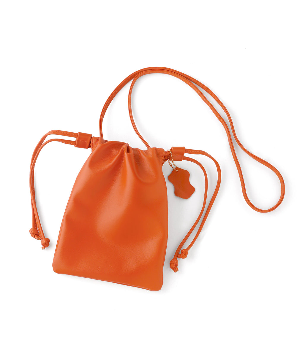 ANEMONE】【COOCO】ラムレザー巾着ショルダーバッグ｜SANPO ONLINE