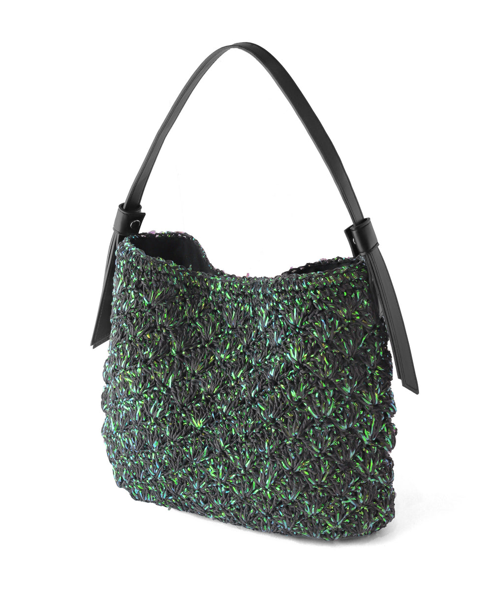 ANEMONE】【COOCO】ホログラムショルダーかごバッグ｜アネモネ