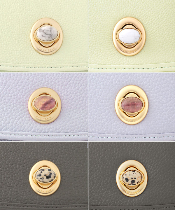 【ANEMONE×HASHIBAMI】天然石レザーミニウォレット