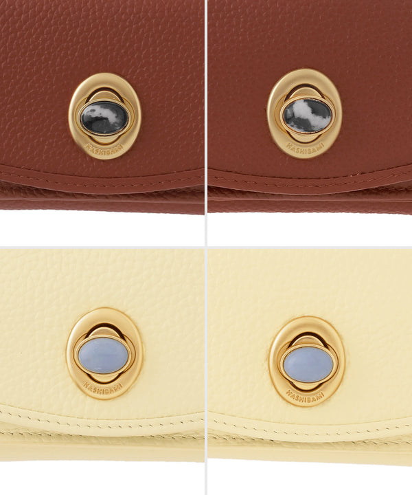 【ANEMONE×HASHIBAMI】天然石レザーミニウォレット