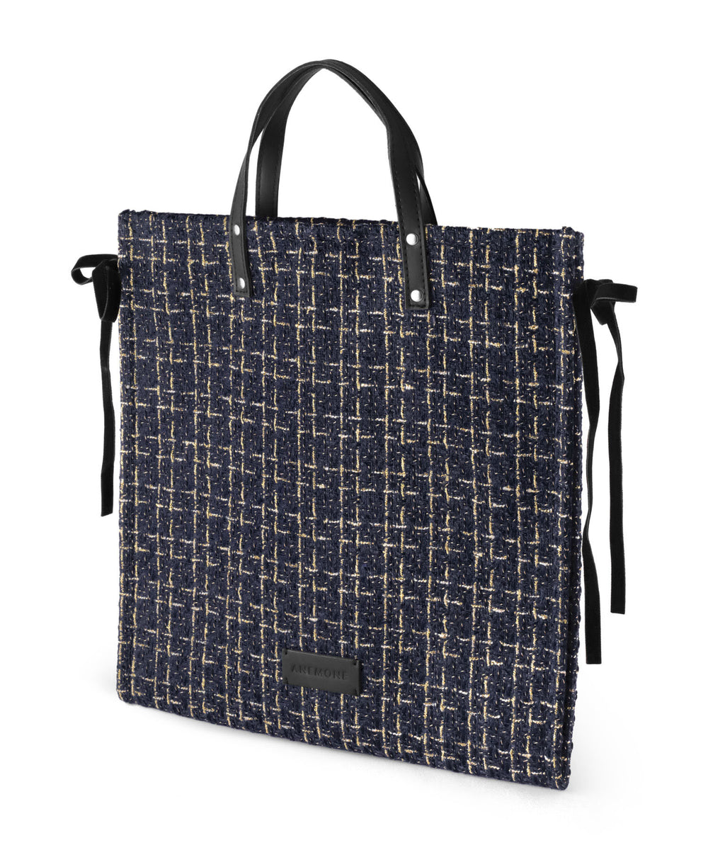 ANEMONE】サイドリボンツイードトートバッグ｜アネモネ・シエナロゼ