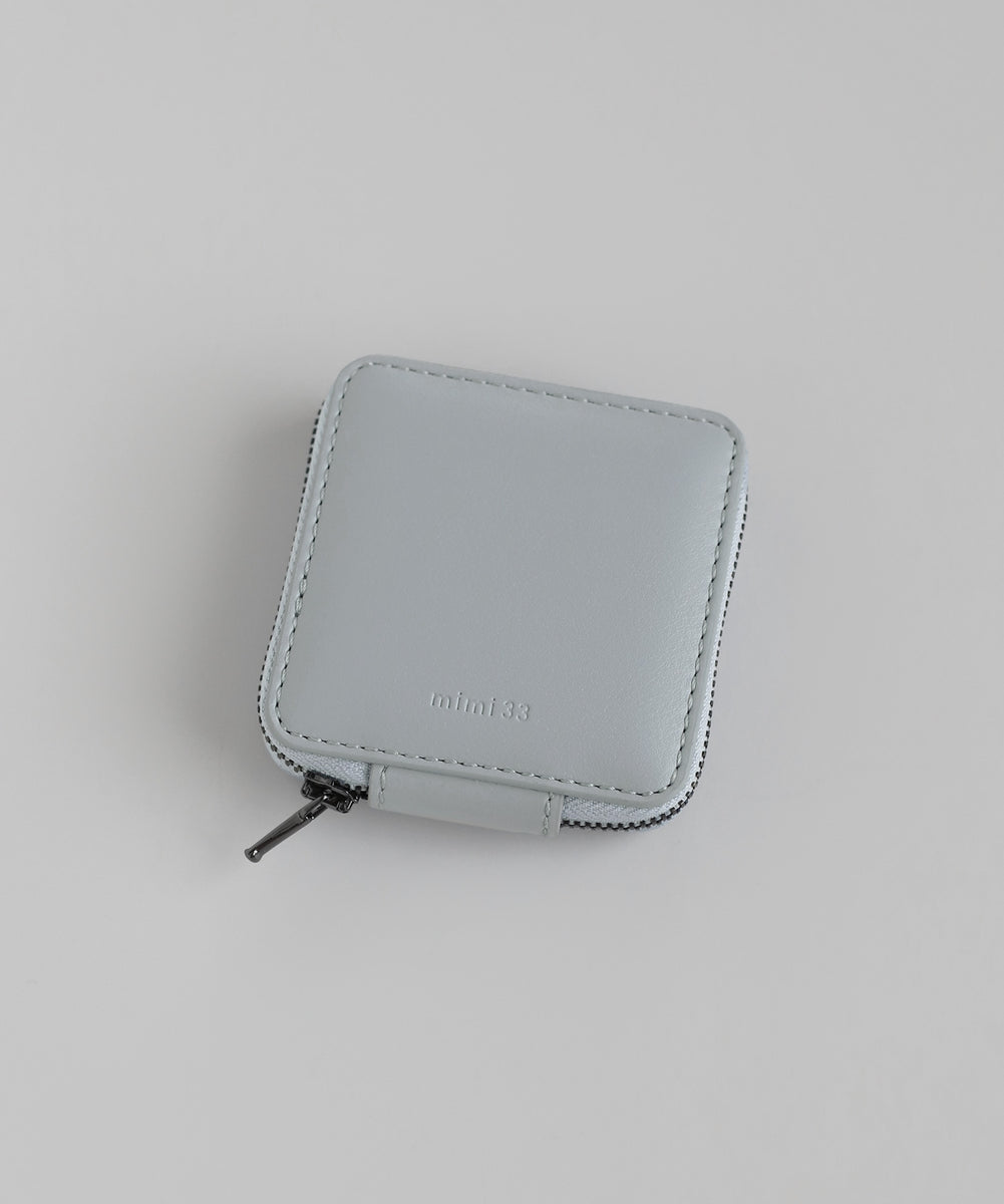 mimi33】スクエアアクセサリーポーチ｜アネモネ・シエナロゼ