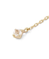 White Topaz Y-shaped Necklace (10K Gold) with Gift Box