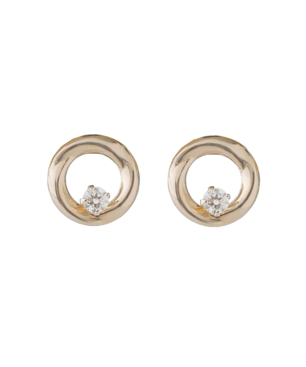 ANEMONE】ビジューが煌めくサークルピアス[K10]｜SANPO ONLINE