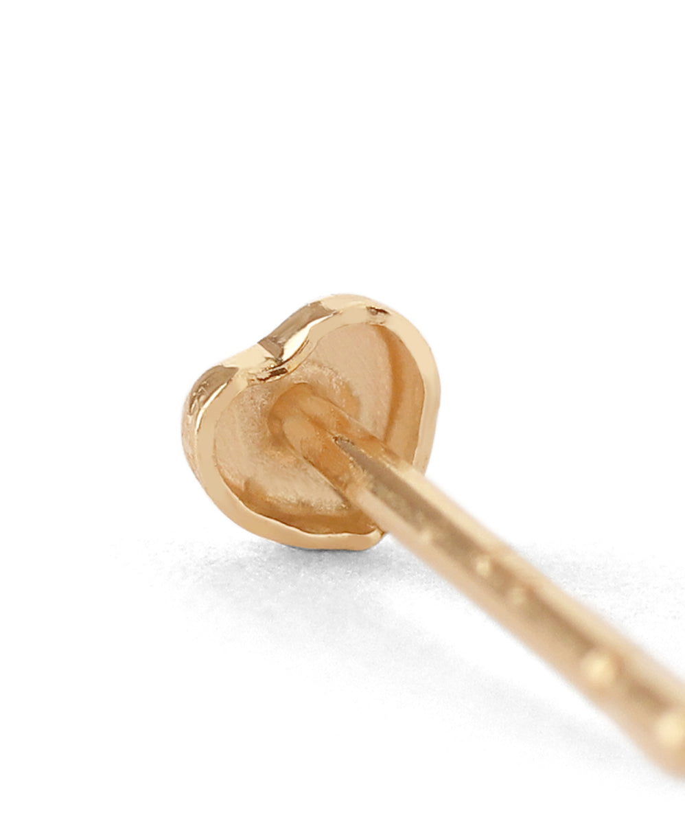 ANEMONE】ミニハートピアス[K10]｜アネモネ・シエナロゼ・ミミサン