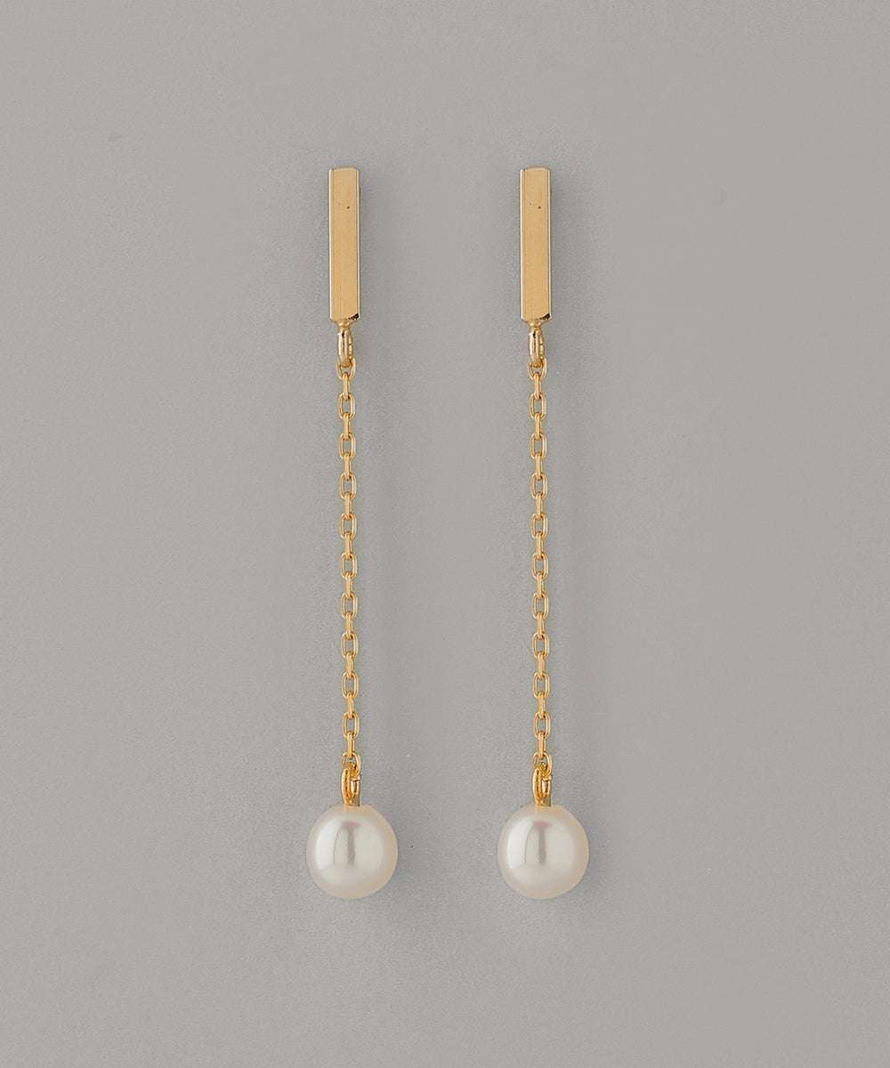 スフェーンとパールのピアス　k10 計0.32ct スフェーンとパールのピアス k10 計0.32ct スフェーンとパールの