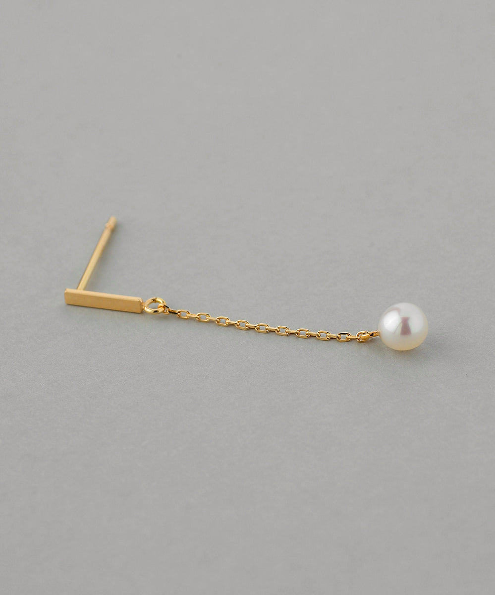 mimi33】パールチェーンピアス[K10][Basic]｜SANPO ONLINE(サンポー