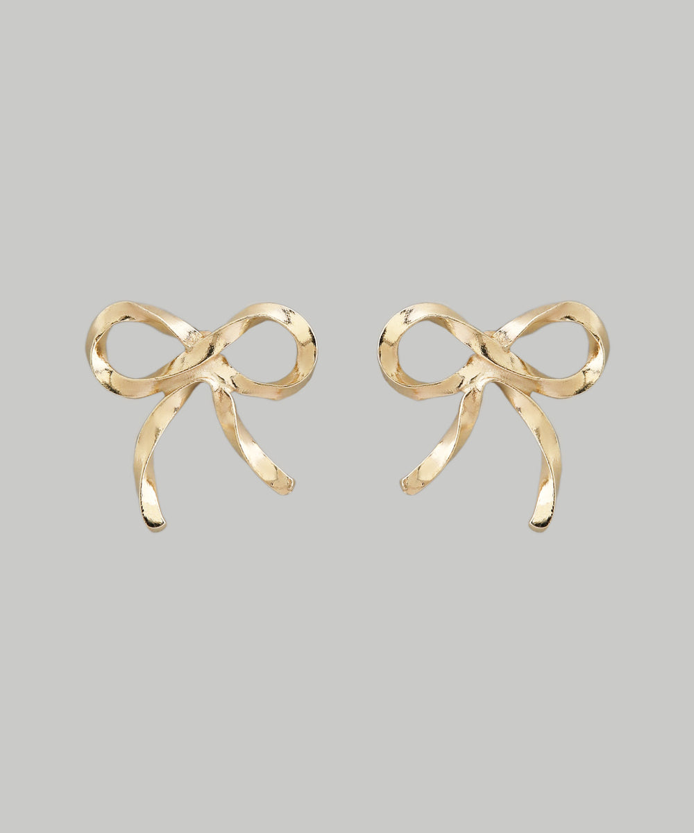 mimi33】リボンピアス[K10][Basic]｜アネモネ・シエナロゼ・ミミサン