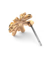 Metal flower earrings