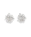 Metal flower earrings
