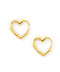 Heart Metal Line Earrings