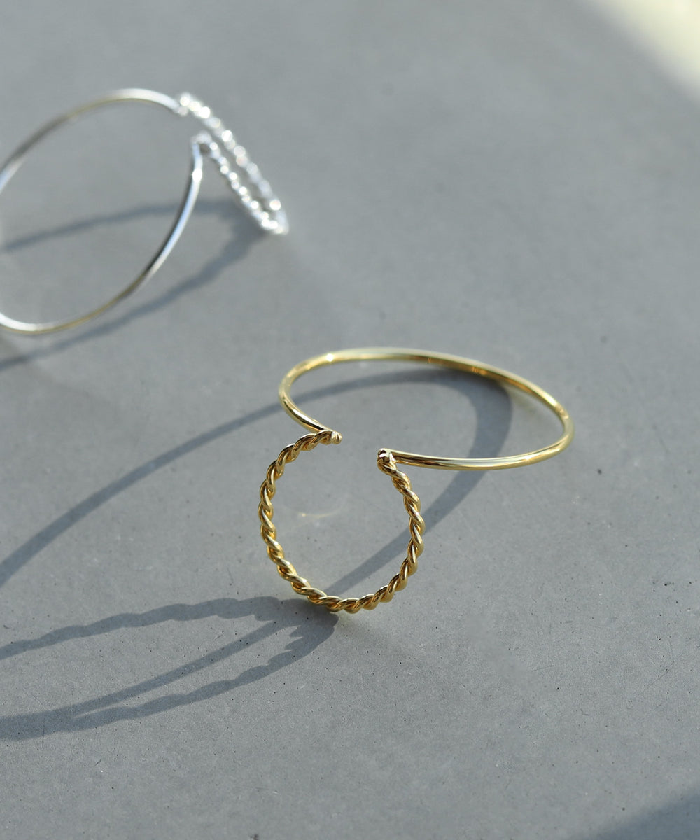 ハンドメイドmi mimi33】ダブルツイストイヤーカフ[UMU][Sheerchic]｜SANPO